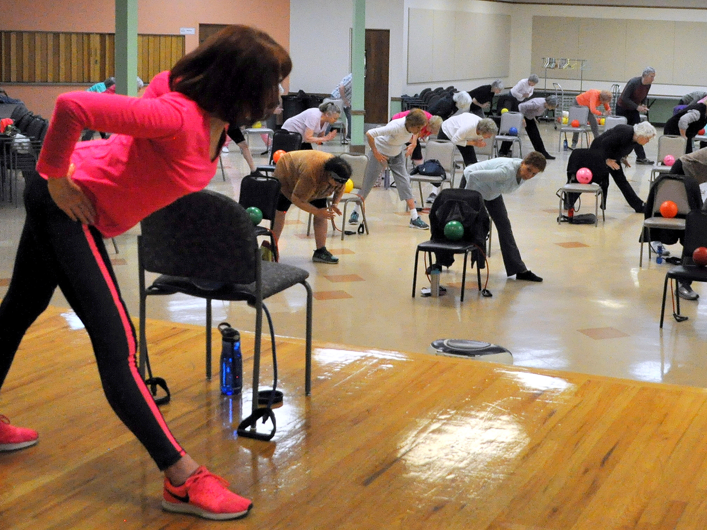 SilverSneakers 2018 Instructor of the Year Margaret Agnew Teaching a Group Fitness Class