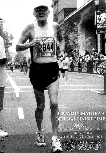 Ben Mathews Portland Marathon