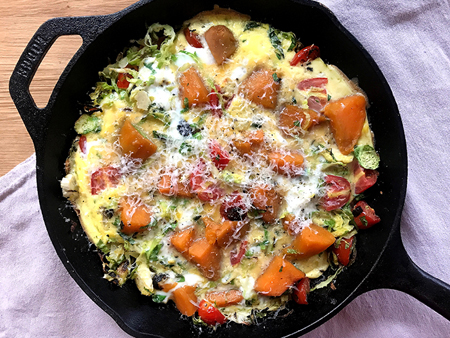 Vegetable Frittata with Parmesan