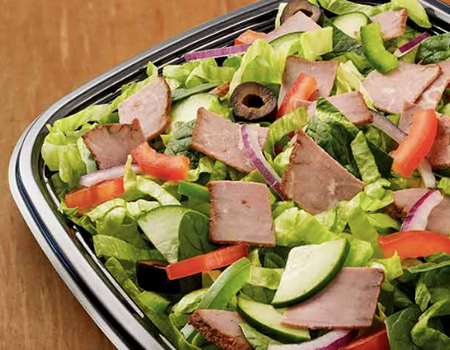 subway roast beef salad